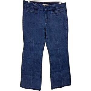 Vintage Y2K Tommy Hilfiger Flared Jeans Womens 38x30‎ Blue Denim 11" Leg Opening